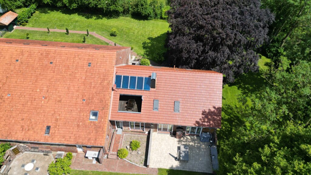 FeWo1 Obergeschoß Loggia FeWo2 Erdgeschoß Terrasse